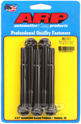 ARP M10 x 1.50 x 90 Hex Black Oxide Bolts (5/pkg)