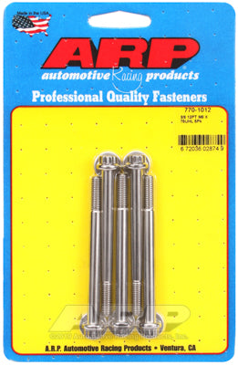 ARP M6 x 1.00 x 75 SS 12pt Bolts (5/pkg)