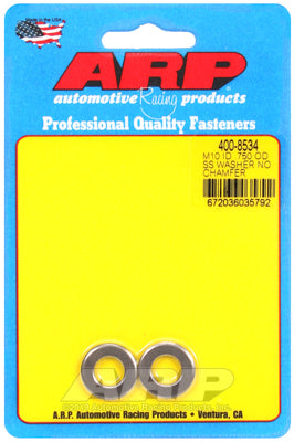"M10ID .750"OD .120"TH SS no chamfer washers (2pcs)