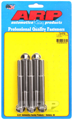 "7/16""-20 x 3.750 hex SS bolts" (5pcs)