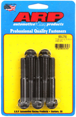 ARP 7/16-14 x 2.750 Hex Black Oxide Bolts (Pack of 5)