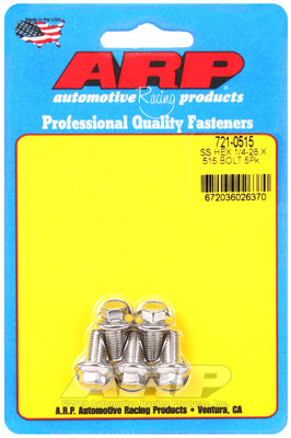 ARP 1/4-28 x 0.515 Hex SS Bolts (5/pkg)