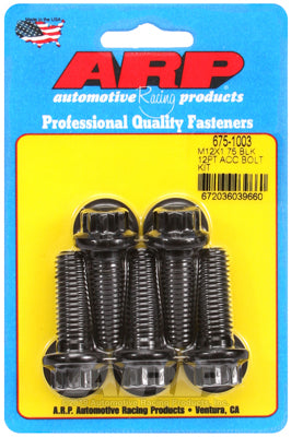 ARP M12 x 1.75 x 35 12pt Black Oxide Bolts (5/pkg)
