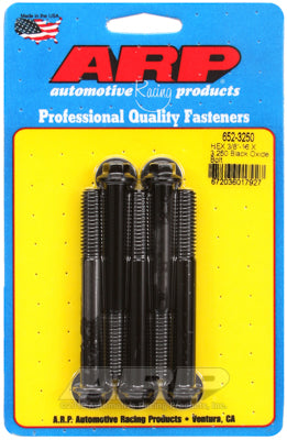 "3/8""-16 X 3.250 hex black oxide bolts" (5pcs)
