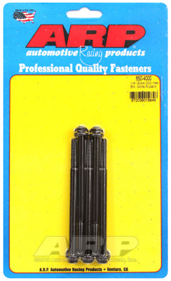 "1/4""-20 X 4.000 hex black oxide bolts" (5pcs)