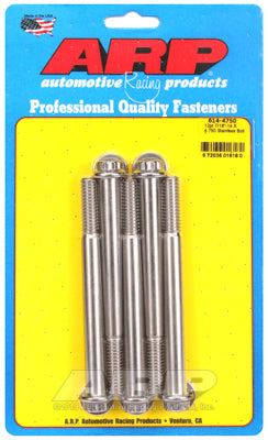 "7/16""-14 X 4.750 12pt 1/2 wrenching SS bolts" (5pcs)