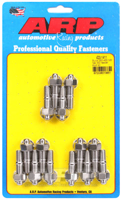 "Buick 350-455 3/8"" hex SS header stud kit"