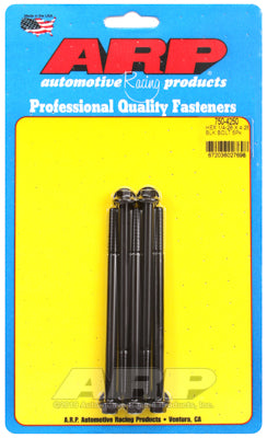 "1/4""-28 x 4.250 hex black oxide bolts" (5pcs)
