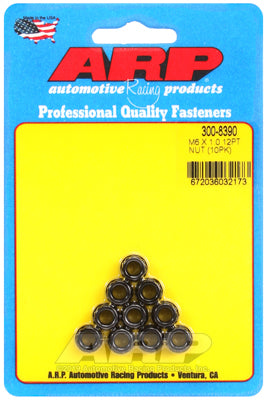 ARP M6 x 1.00 12pt Nut Kit (10 pack)