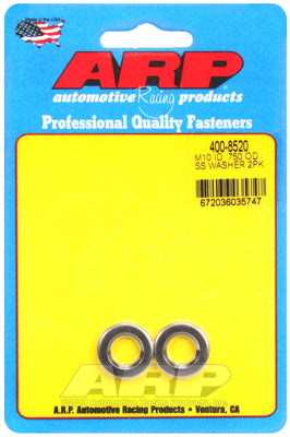 "M10ID .750"OD .120"TH SS chamfer washers (2pcs)