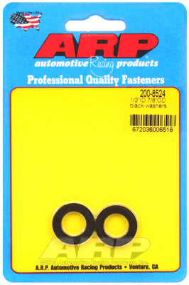 ARP 1/2in ID 7/8inOD Black Washer (Pack of 2)
