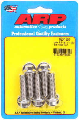 ARP 3/8-16 x 1.250 Hex SS Bolts (5/pkg)