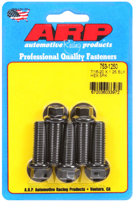 ARP 7/16-20 x 1.250 Hex Black Oxide Bolts (5/pkg)