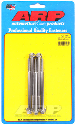 "1/4""-20 x 4.000 hex SS bolts" (5pcs)