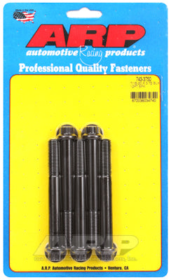 ARP 7/16in - 20 x 3.750in 12pt Black Oxide Bolts (5/pkg)
