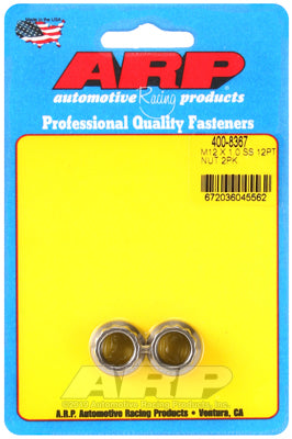 ARP M12 X 1.00 (M14 wr) SS 12pt nut kit