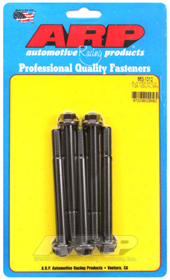 ARP M10 x 1.25 x 100 Hex Black Oxide Bolts (5/pkg)