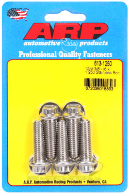 ARP 3/8in x 16 - 1.25in UHL 12pt SS Bolt Kit (5/pkg)