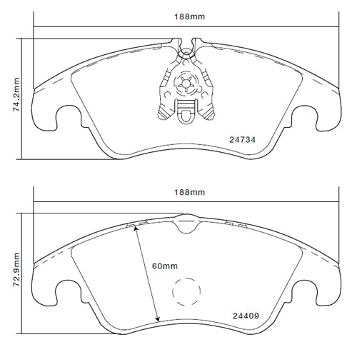 Set pastiglie Brembo Sport | HP2
07.B314.05 - Autobox