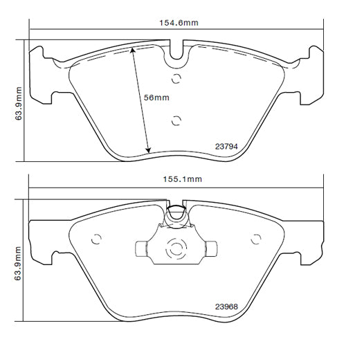 Set pastiglie Brembo Sport | HP2
07.B314.34 - Autobox