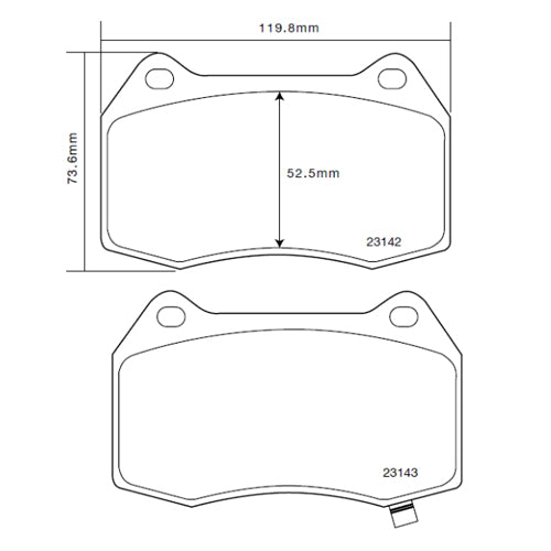 Set pastiglie Brembo Sport | HP2
07.B314.49 - Autobox