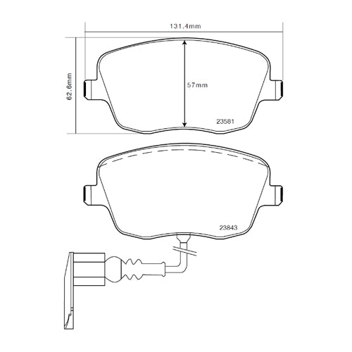 Set pastiglie Brembo Sport | HP2
07.B314.56 - Autobox