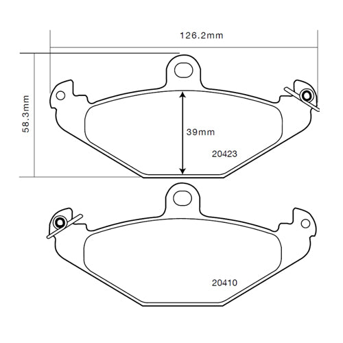 Set pastiglie Brembo Sport | HP2
07.B315.06 - Autobox