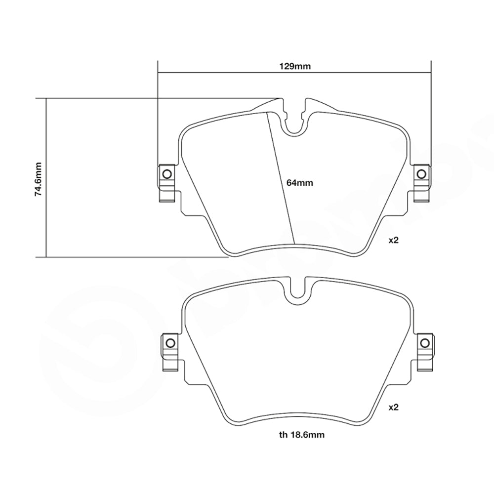 Set pastiglie Brembo Sport | HP2
07.D435.43 - Autobox