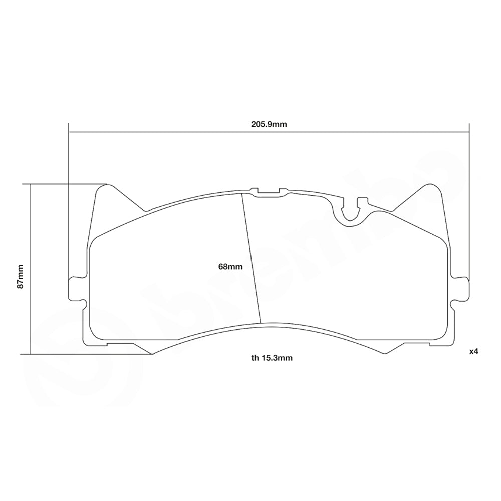 Set pastiglie Brembo Sport | HP2
07.D435.48 - Autobox
