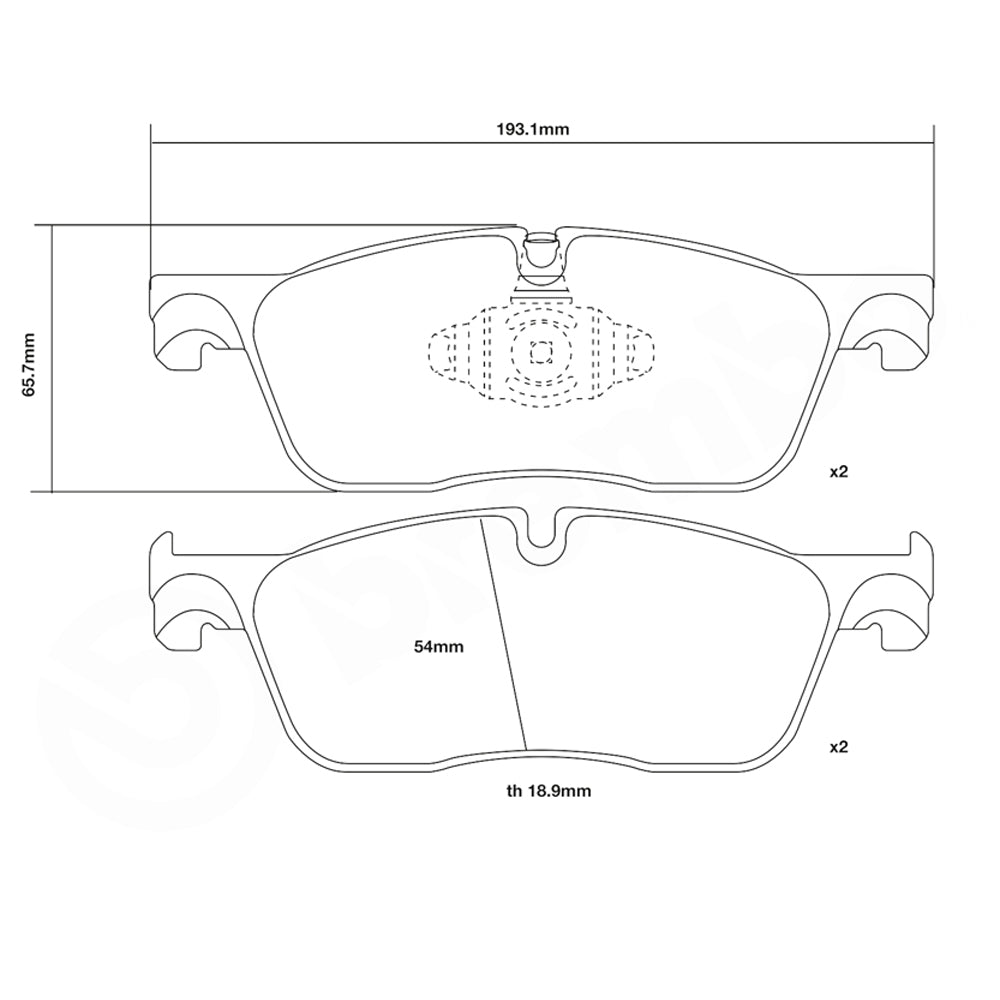Set pastiglie Brembo Sport | HP2
07.D435.51 - Autobox