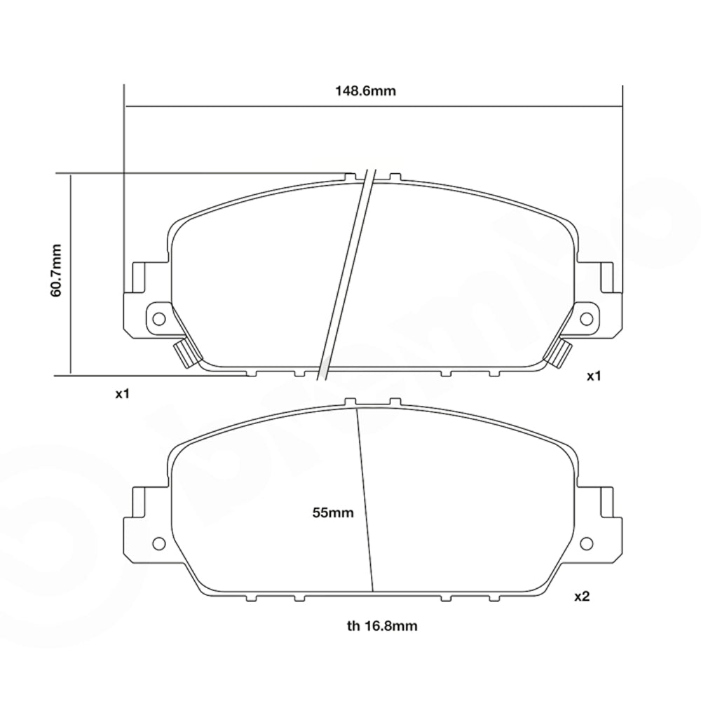 Set pastiglie Brembo Sport | HP2
07.D435.57 - Autobox
