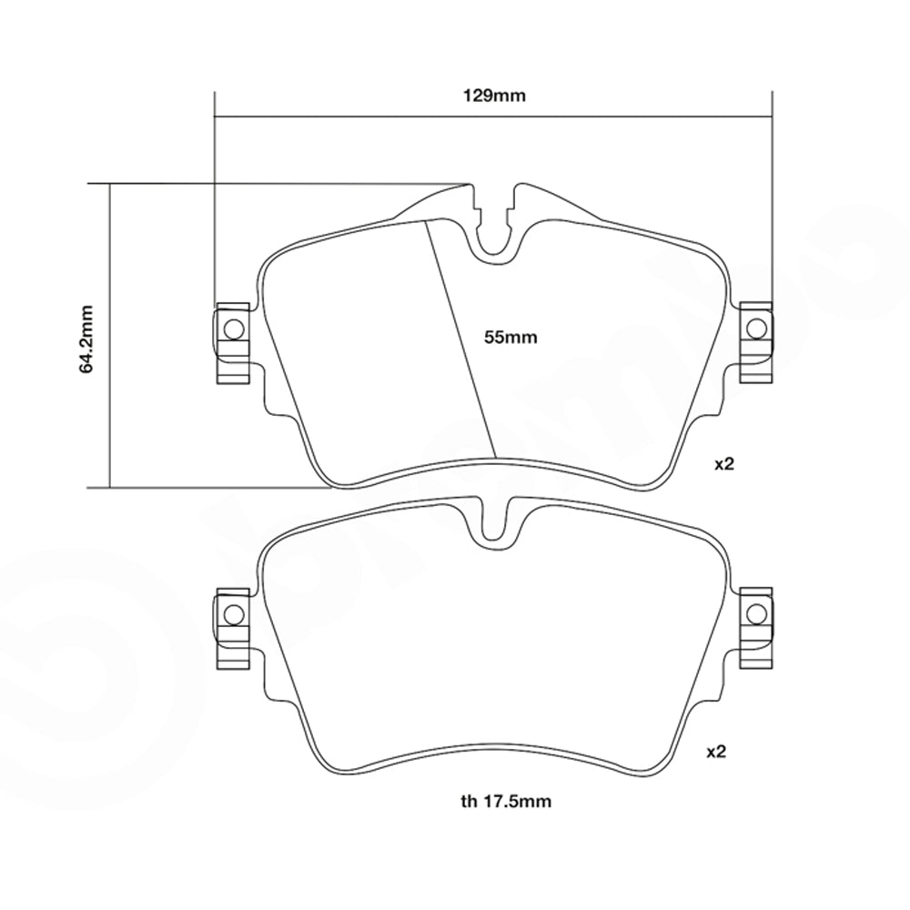 Set pastiglie Brembo Sport | HP2
07.D435.69 - Autobox