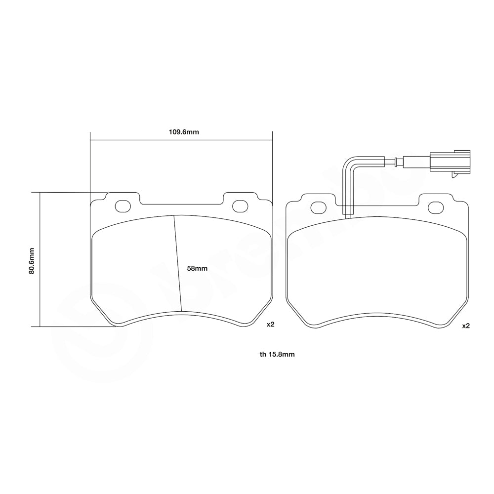 Set pastiglie Brembo Sport | HP2
07.D435.74 - Autobox