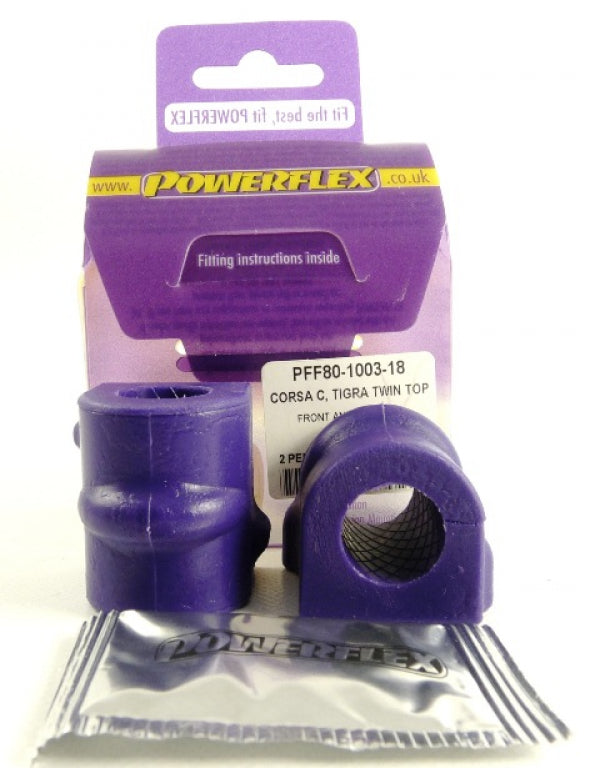 Powerflex Front Anti Roll Bar Bush 18mm PFF80-1003-18 - Autobox