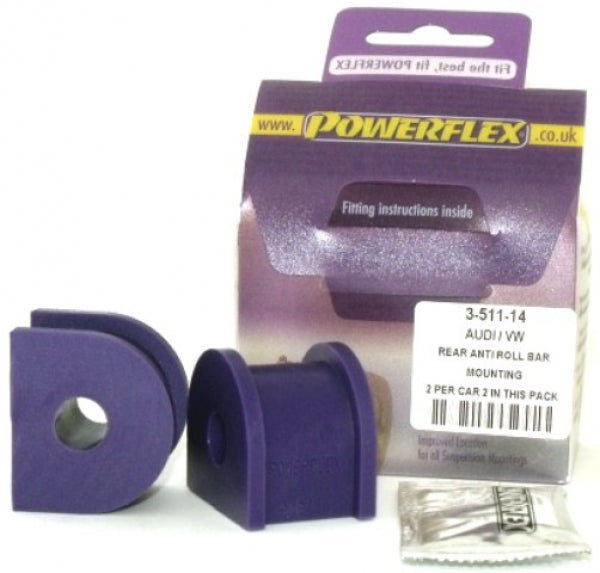 Powerflex Rear Anti Roll Bar Mounting 14mm PFR3-511-14 - Autobox
