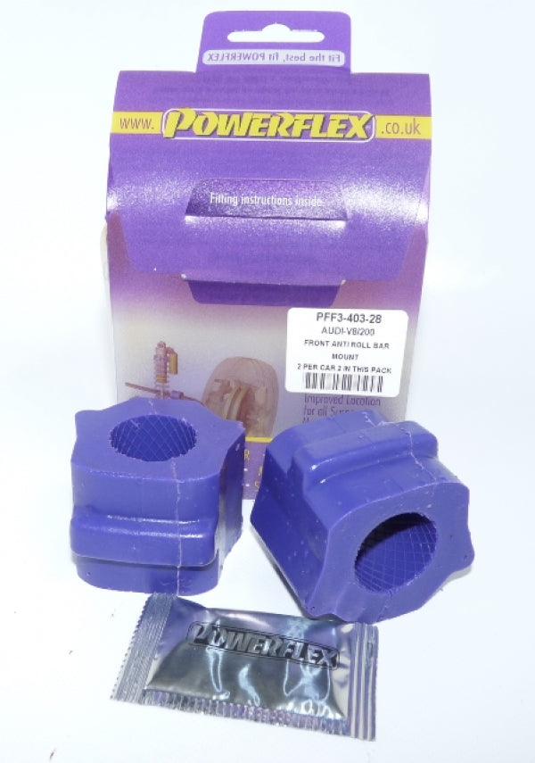Powerflex Front Anti Roll Bar To Chassis 28mm PFF3-403-28 - Autobox
