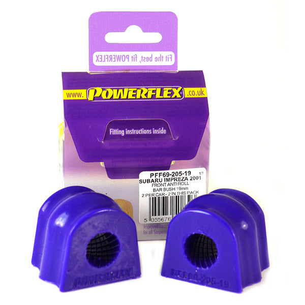 Powerflex Front Anti Roll Bar Bush 19mm PFF69-205-19 - Autobox