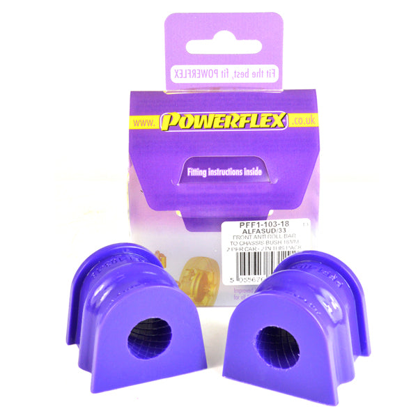 Powerflex Front Anti Roll Bar To Chassis Bush 18mm PFF1-103-18 - Autobox