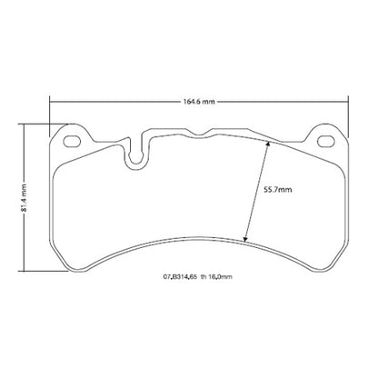 Pastiglie anteriori "HP2" BREMBO - Abarth 500 / 595 / 695