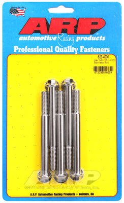 "3/8""-16 x 4.000 hex SS bolts" (5pcs)
