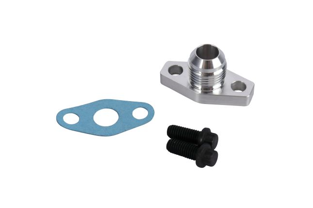 PULSAR Oil Drain Flange Kits for PTX PTG Small Frame Turbos - with 10AN Thread