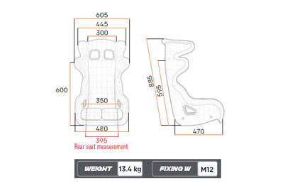 HTE EVO 2 S in fibra di Vetro FIA 8855-2021 OMP