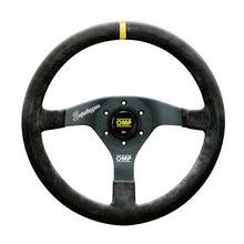 Volante da Corsa piatto Velocità Superleggero in pelle scamosciata OMP