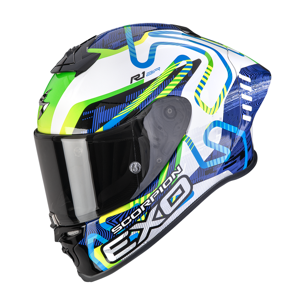 EXO-R1 EVO II AIR CORNERING BIANCO-BLU-VERDE
