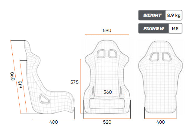 SEAT CHAMP FIA 8855-1999 OMP