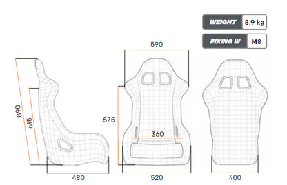 SEAT CHAMP FIA 8855-1999 OMP