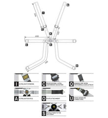Cinture di sicurezza ONE-D FIA 8853-2016  OMP