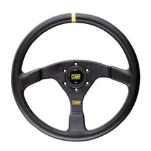 Volante da Corsa piatto Velocità in pelle liscia OMP