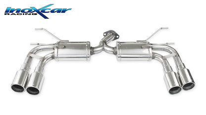 Terminale inox "Silenziato Doppio" INOXCAR - Abarth 124 Spider