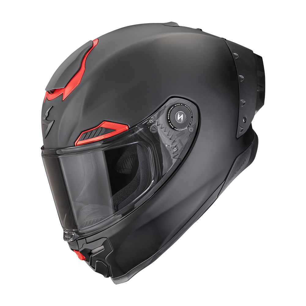 EXO-RACE AIR SOLID NERO OPACO-ROSSO